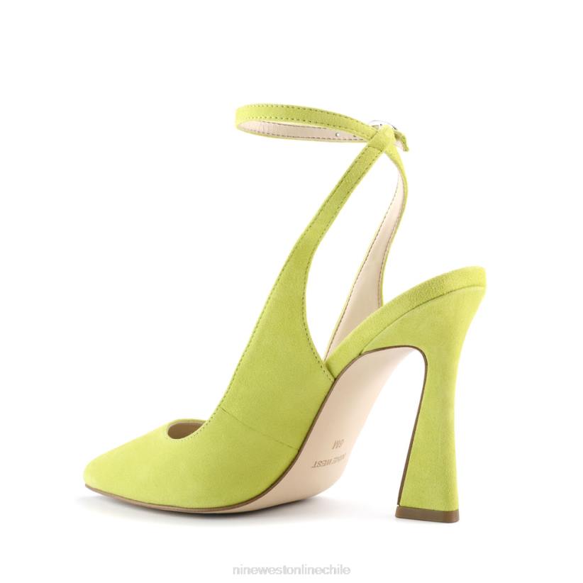 Nine West zapatos de vestir tabita con correa en el tobillo 2Z2T910 ante amarillo neón Nine West cartera negra