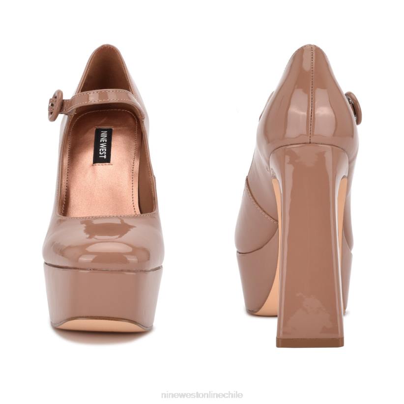 Nine West zapatos merceditas kares con plataforma 2Z2T1414 patente de arcilla Nine West cartera negra