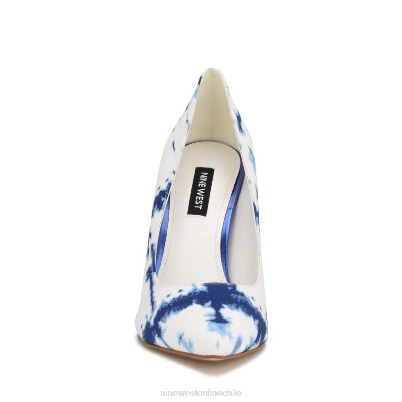Nine West zapatos tatiana con punta puntiaguda 2Z2T1376 teñido anudado azul blanco Nine West chile carteras