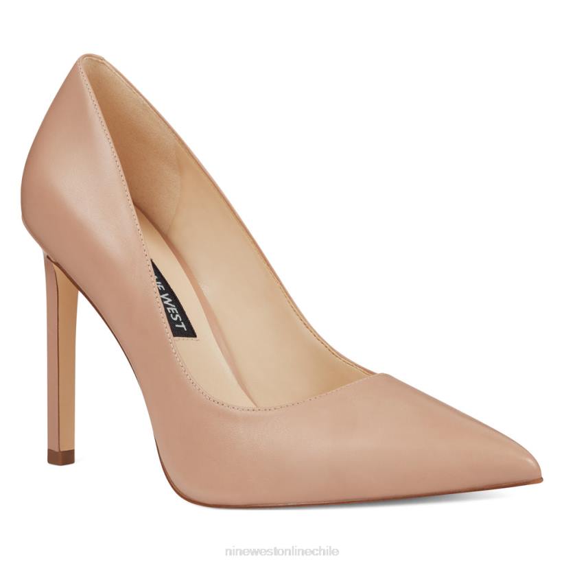 Nine West zapatos tatiana con punta puntiaguda 2Z2T2362 cuero apenas desnudo Nine West cartera negra