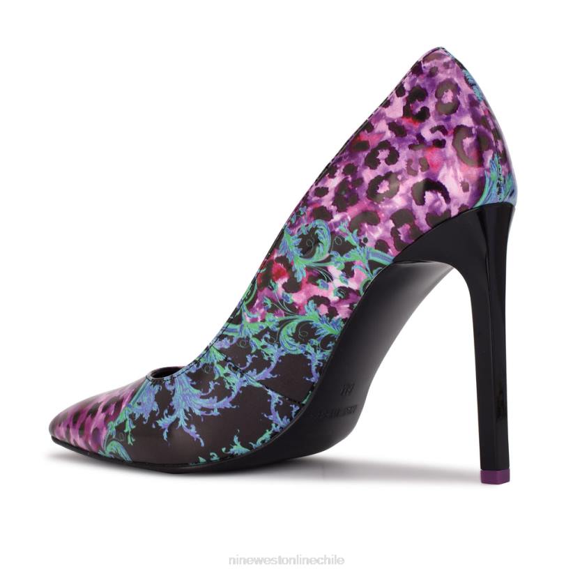 Nine West zapatos tatiana con punta puntiaguda 2Z2T983 patente múltiple púrpura Nine West shoes