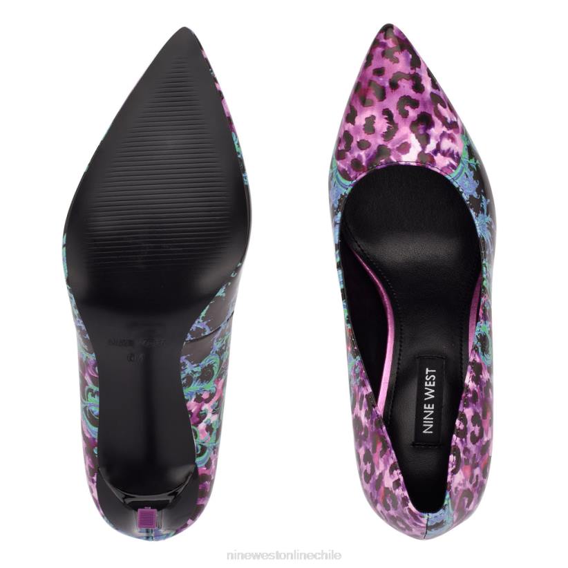 Nine West zapatos tatiana con punta puntiaguda 2Z2T983 patente múltiple púrpura Nine West shoes