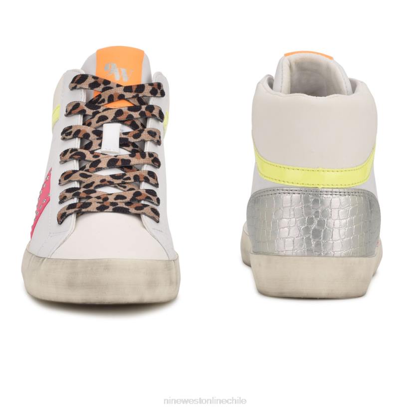 Nine West zapatillas altas stunnah 2Z2T2910 neón blanco múltiple Nine West shoes