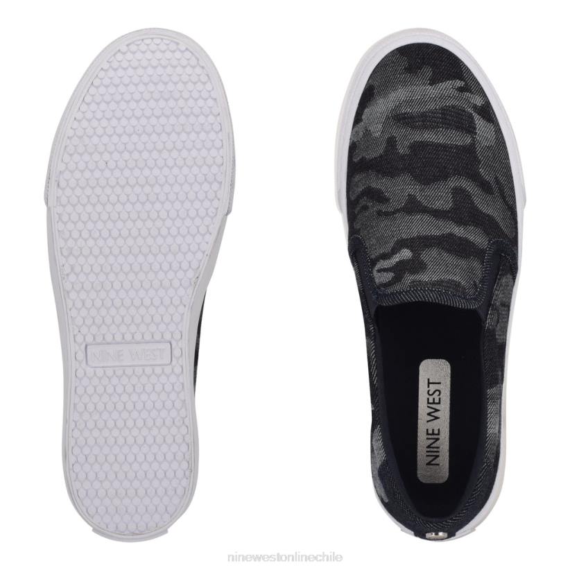 Nine West zapatillas sin cordones lala 2Z2T880 camuflaje de mezclilla Nine West cartera negra